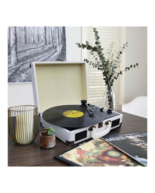 Tocadiscos convertidor Prixton VC400 Bluetooth Blanco-6