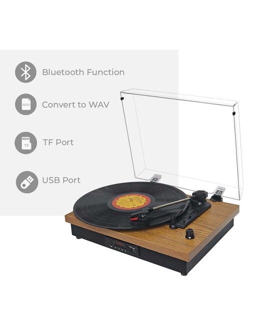 Tocadiscos Prixton Studio TS420 Bluetooth Madera / Negro-5