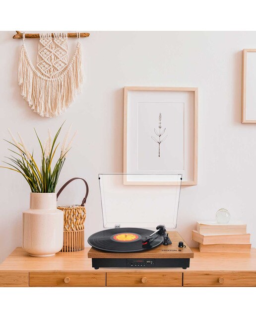 Tocadiscos Prixton Studio TS420 Bluetooth Madera / Negro-6