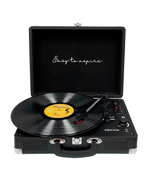 Tocadiscos convertidor Prixton VC400 Bluetooth Negro-1