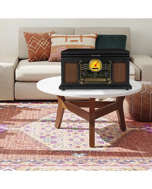 Gira-discos Prixton Century Bluetooth Preto / Castanho-7