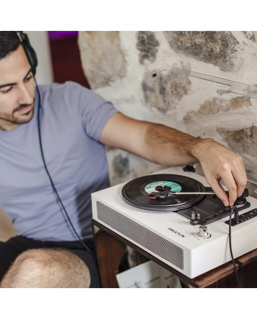 Gira-discos Prixton Studio Deluxe Branco / Preto-8