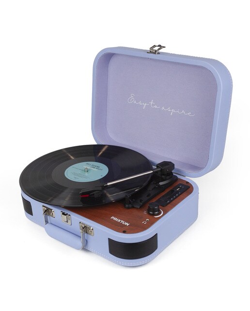 Tocadiscos Bluetooth convertidor Prixton VC600 Lila-4