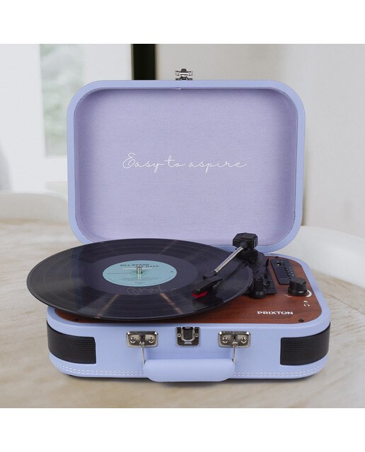 Tocadiscos Bluetooth convertidor Prixton VC600 Lila-7