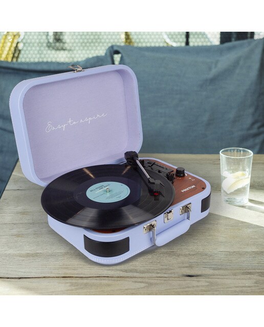 Tocadiscos Bluetooth convertidor Prixton VC600 Lila-8