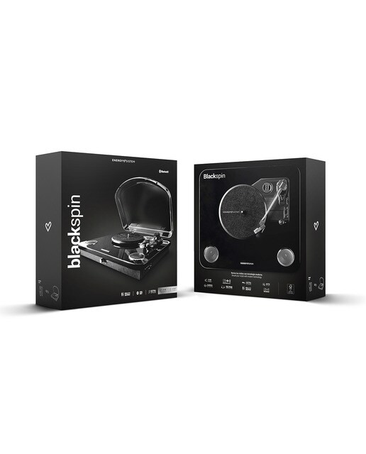 Tocadiscos Energy Sistem BlackSpin 10W, Bluetooth Negro-10
