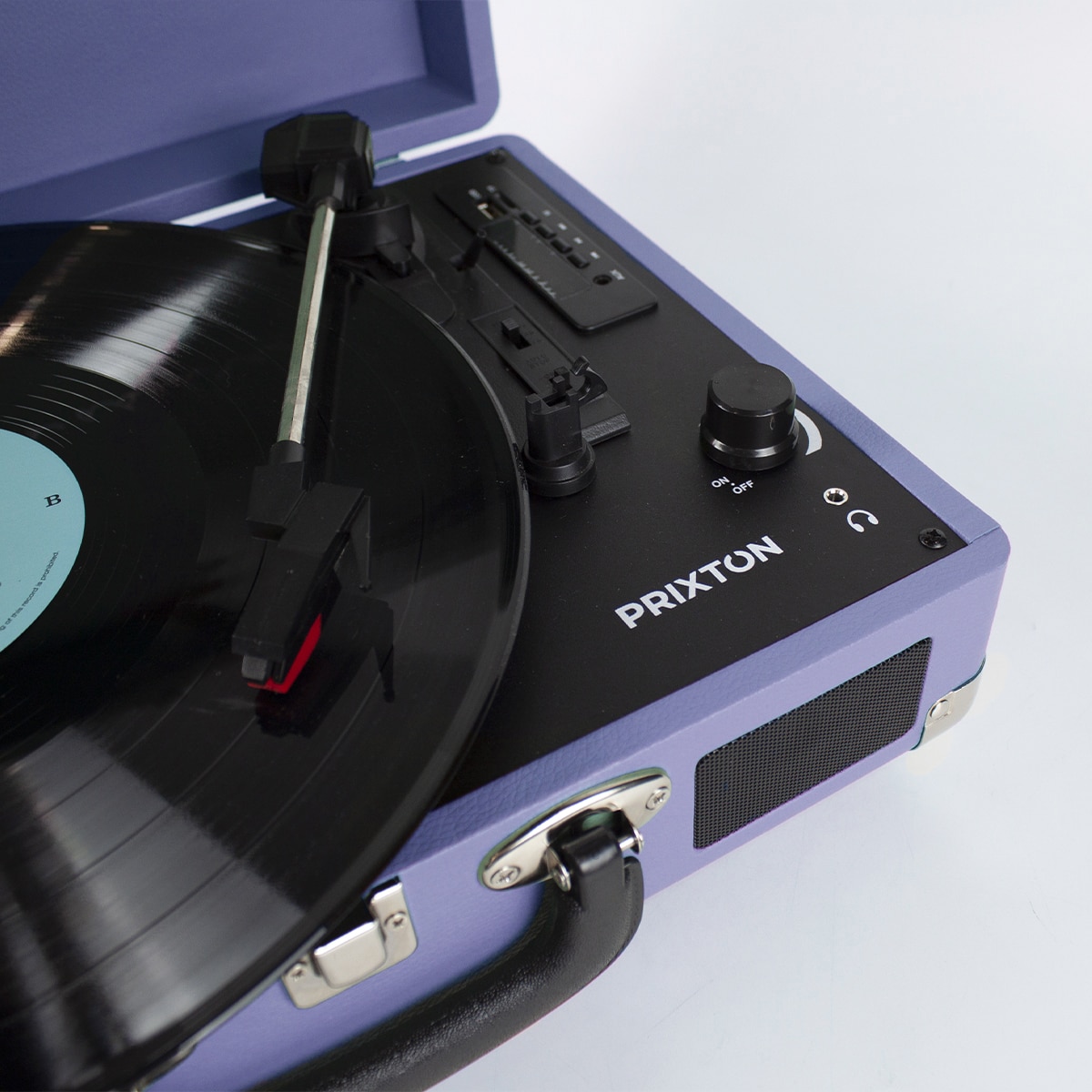Tocadiscos convertidor Prixton VC400 Bluetooth Lila-6