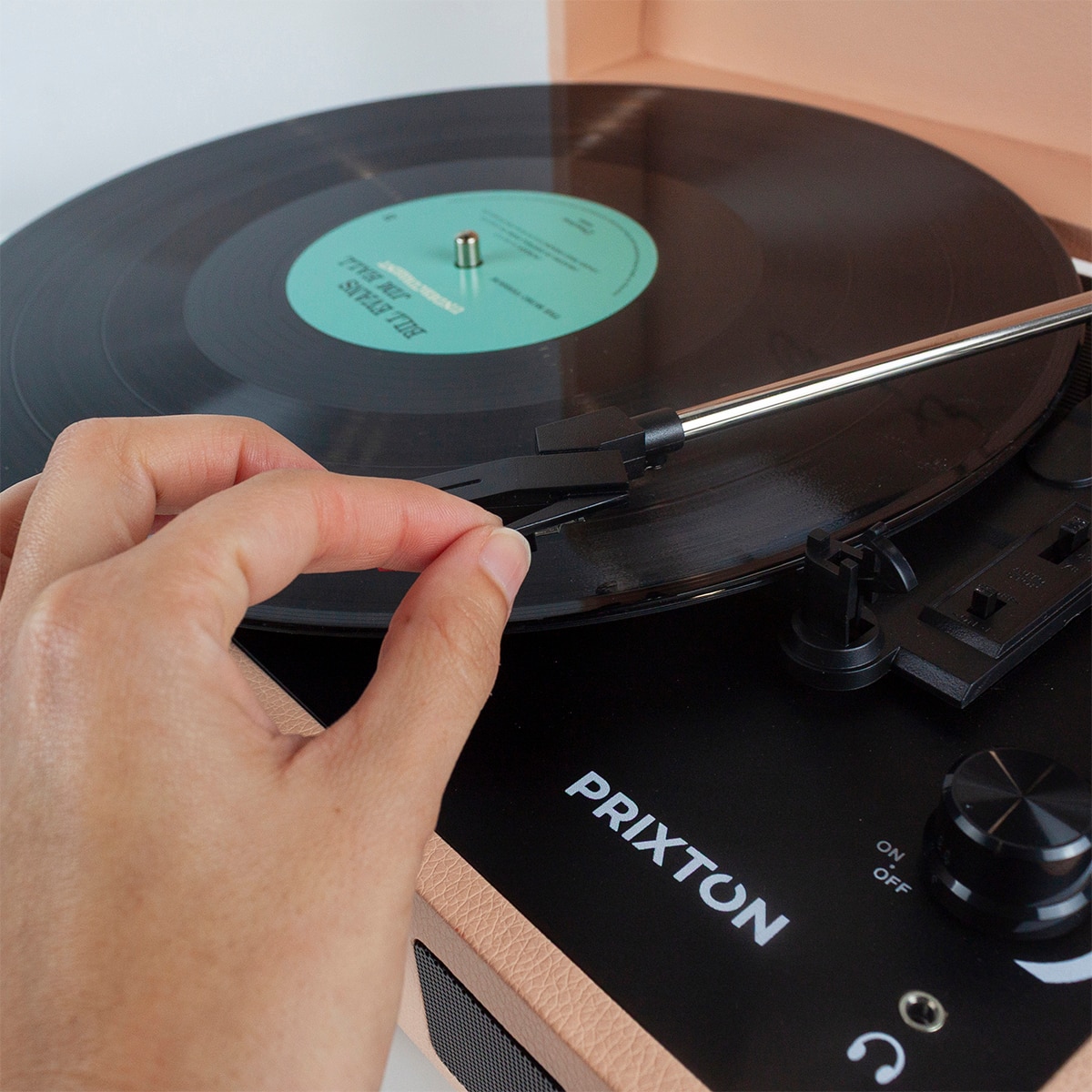 Tocadiscos convertidor Prixton VC400 Bluetooth Peach-8