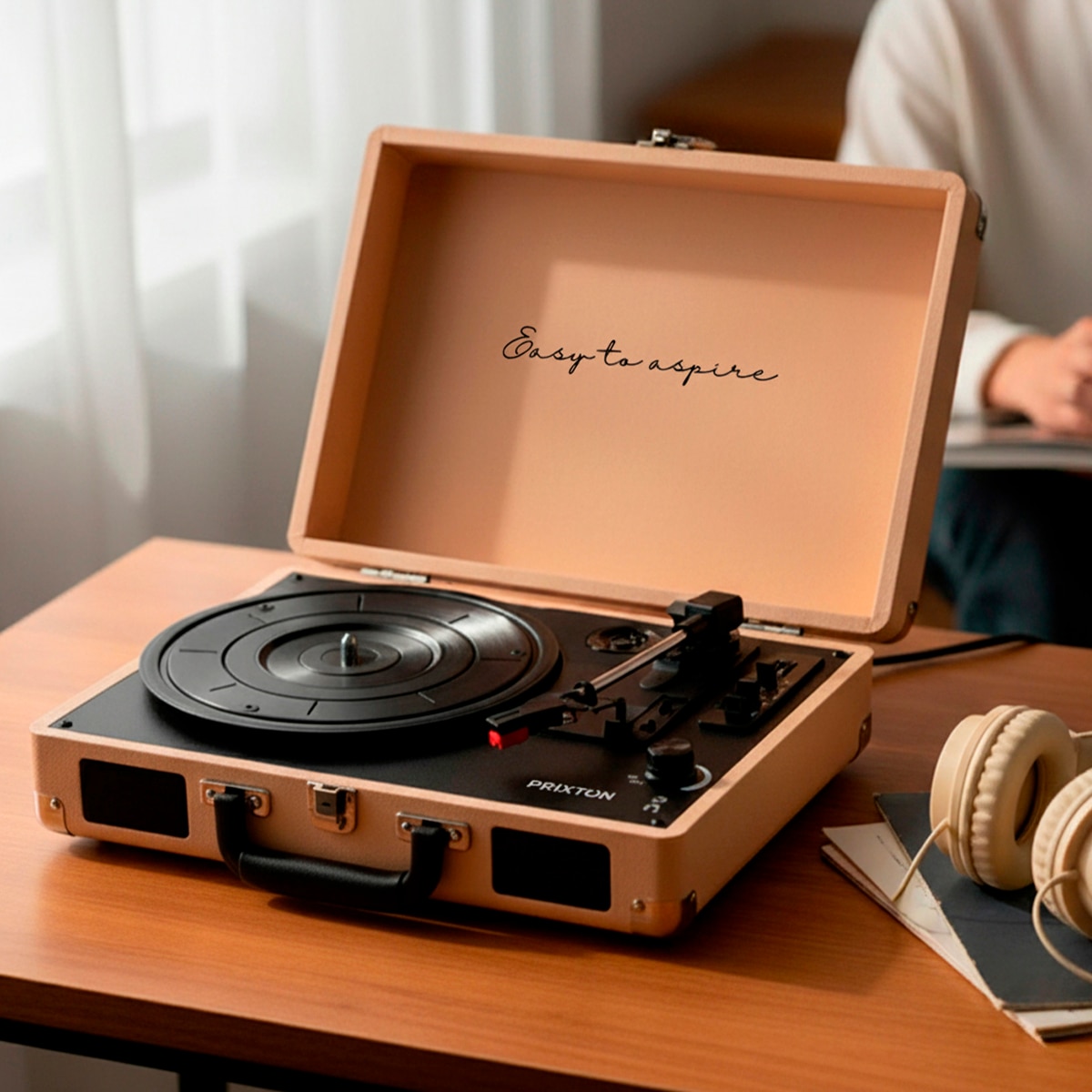 Tocadiscos convertidor Prixton VC400 Bluetooth Peach-13