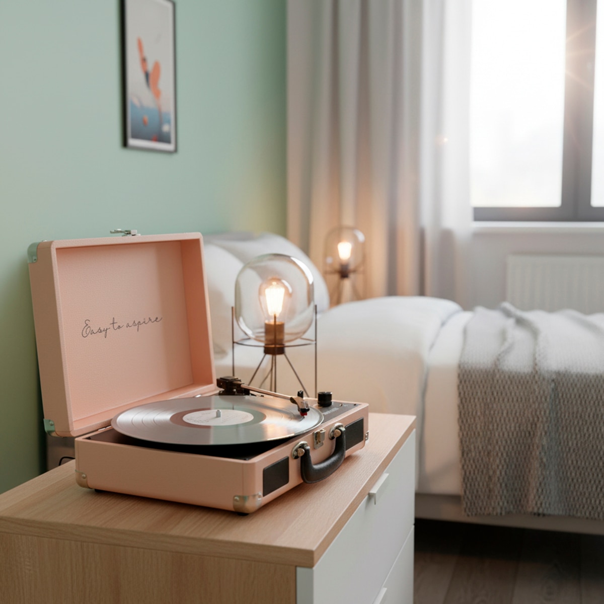 Tocadiscos convertidor Prixton VC400 Bluetooth Peach-14