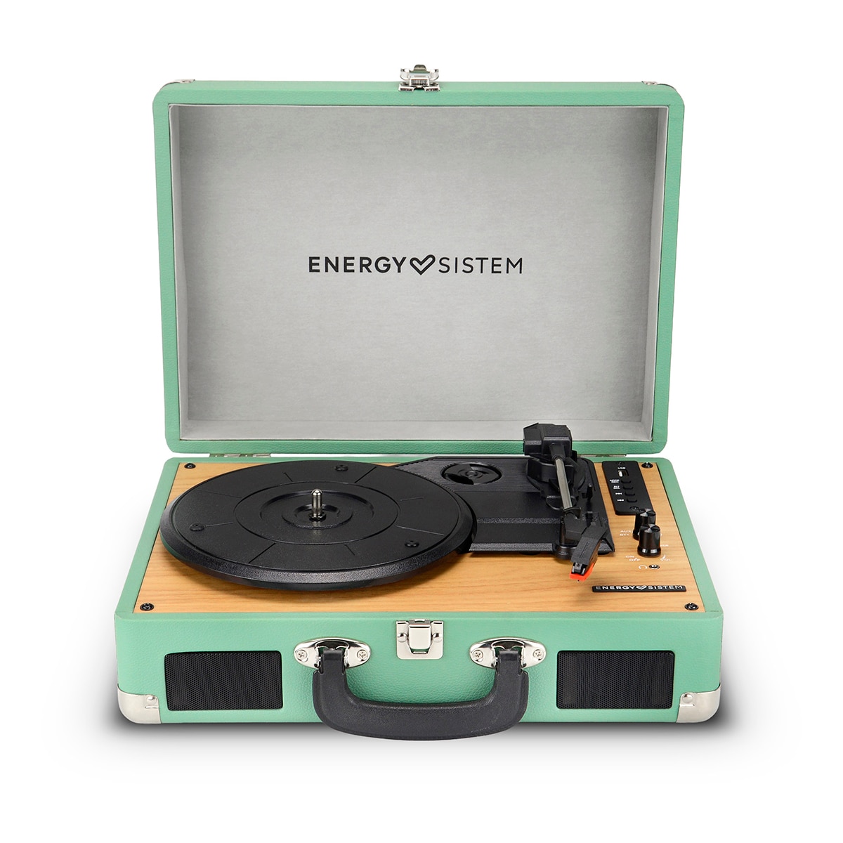 Energy Sistem - Tocadiscos Energy Sistem RetroSpin (40W, vinilos, RCA, puerto USB, Bluetooth In-Out).