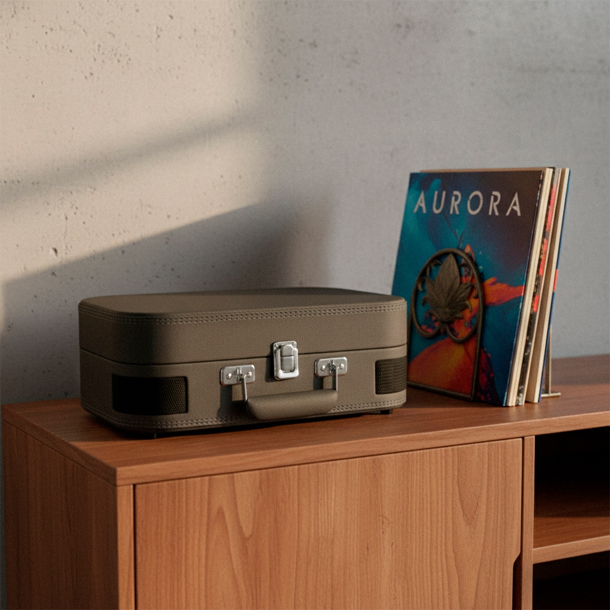 Tocadiscos Bluetooth convertidor Prixton VC600 - Moka Gris oscuro-8