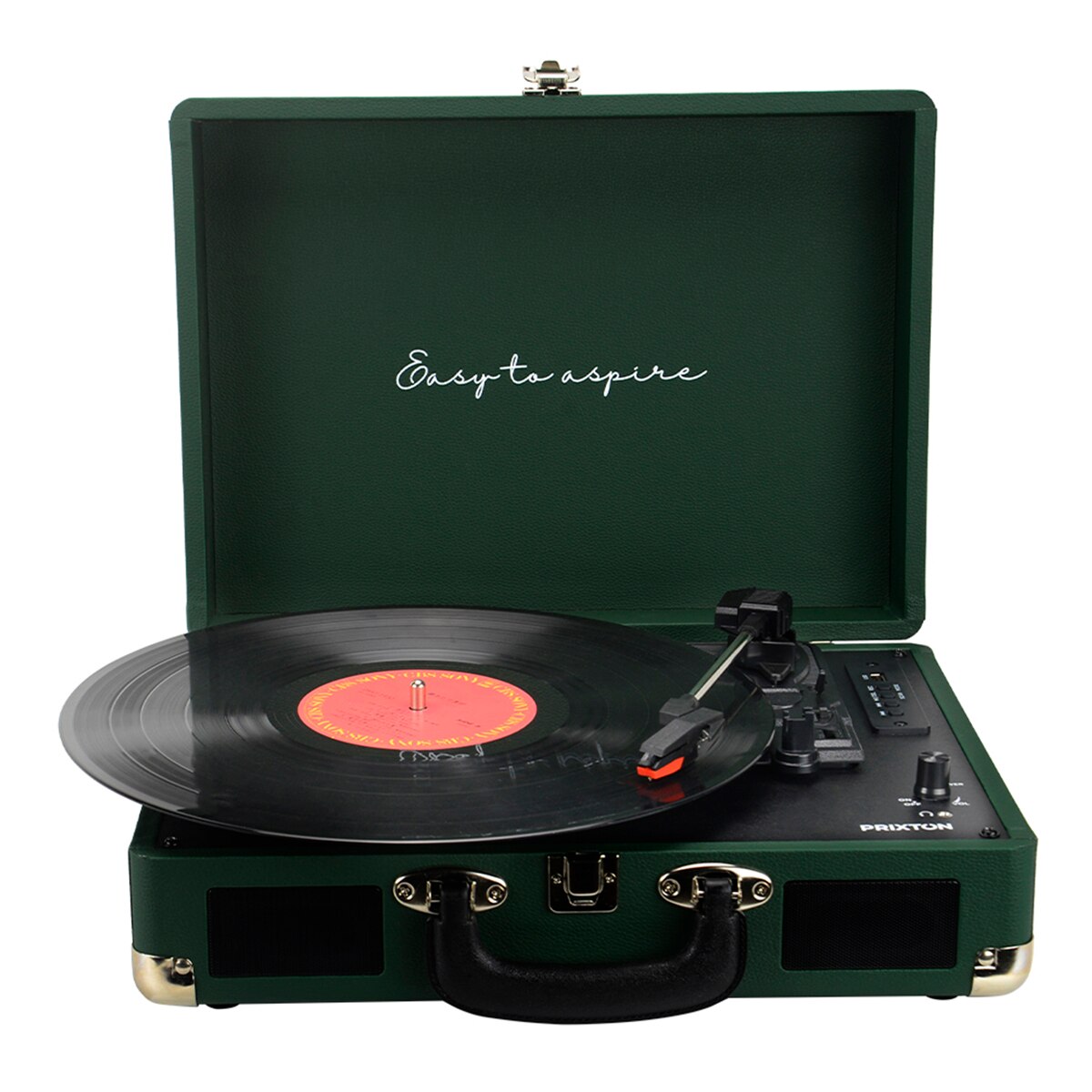 Imagen 0 de Tocadiscos convertidor Prixton VC400 Bluetooth Verde oscuro