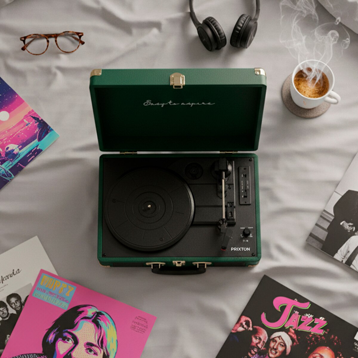 Tocadiscos convertidor Prixton VC400 Bluetooth - Verde oscuro Verde oscuro-9