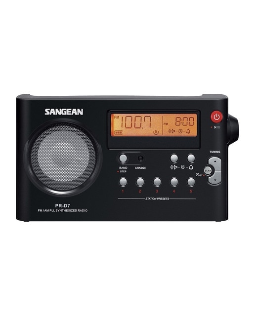 Radio portátil Sangean PR-D7 Negro Negro-1