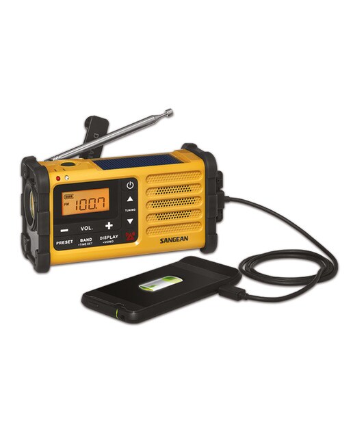 Rádio de Emergência Sangean MMR88 - Amarelo Amarelo-3