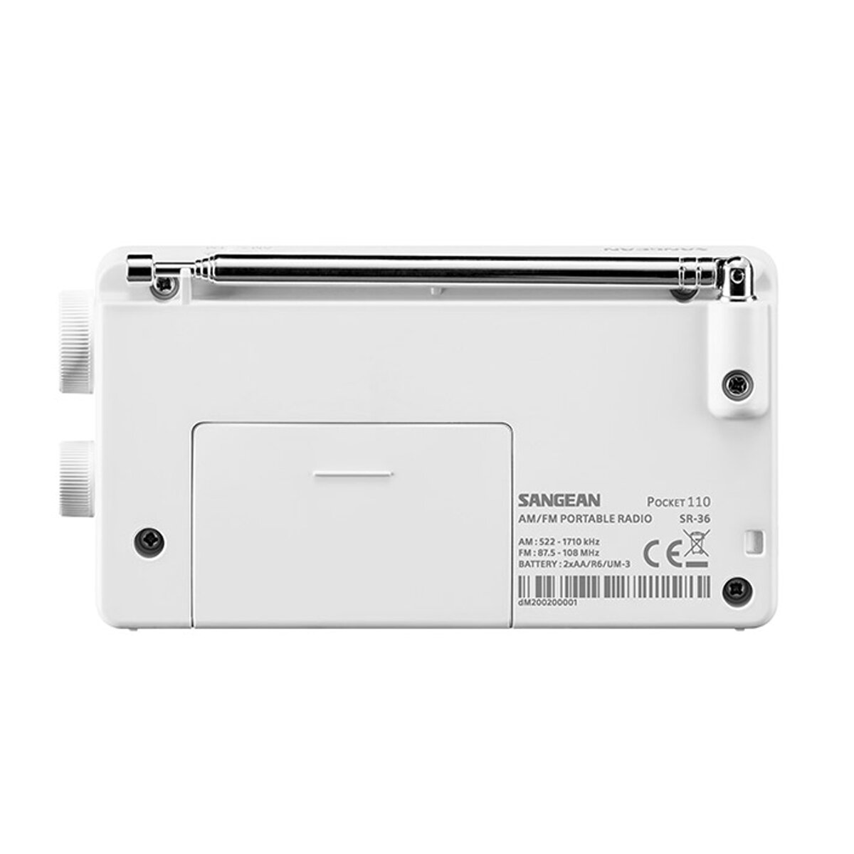 Rádio de Bolso Sangean SR-36 AM/FM - Branco Branco-2