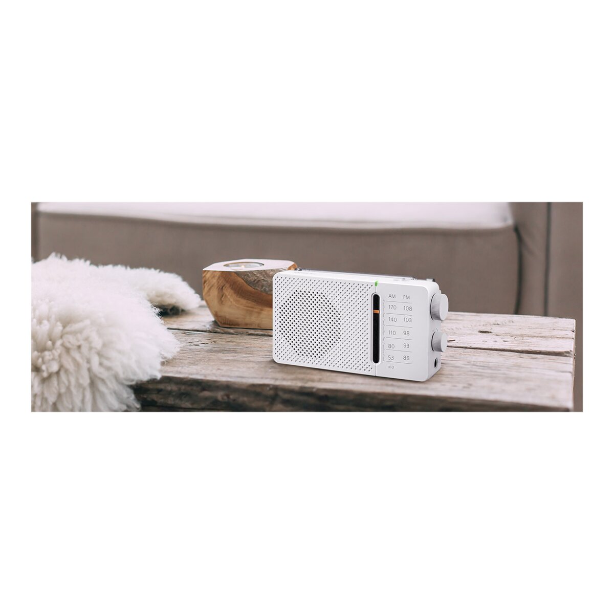 Rádio de Bolso Sangean SR-36 AM/FM - Branco Branco-3