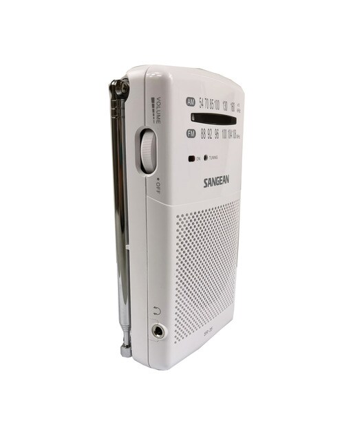 Radio de bolsillo Sangean SSR35W AM/FM Blanco-3
