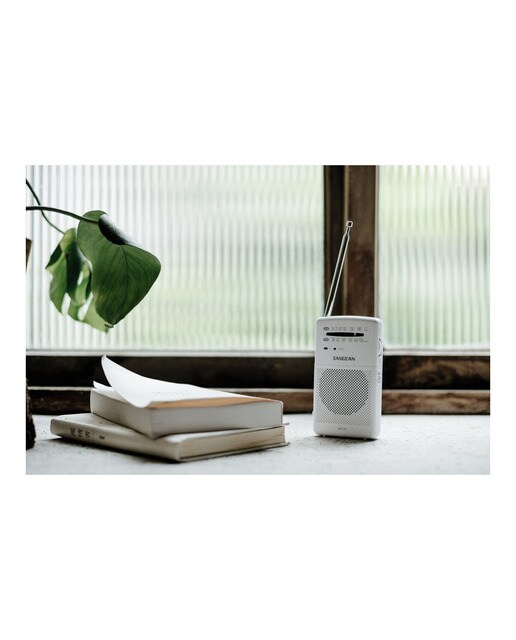 Radio de bolsillo Sangean SSR35W AM/FM Blanco-4
