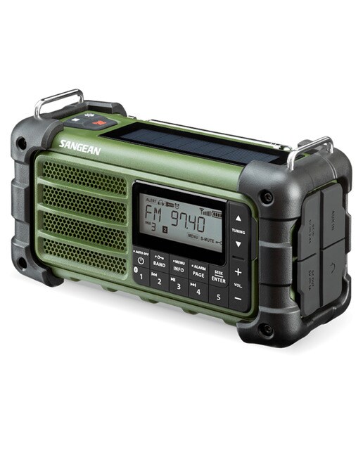 Radio de Emergencia Recargable Sangean MMR99 Forest Green Verde-2