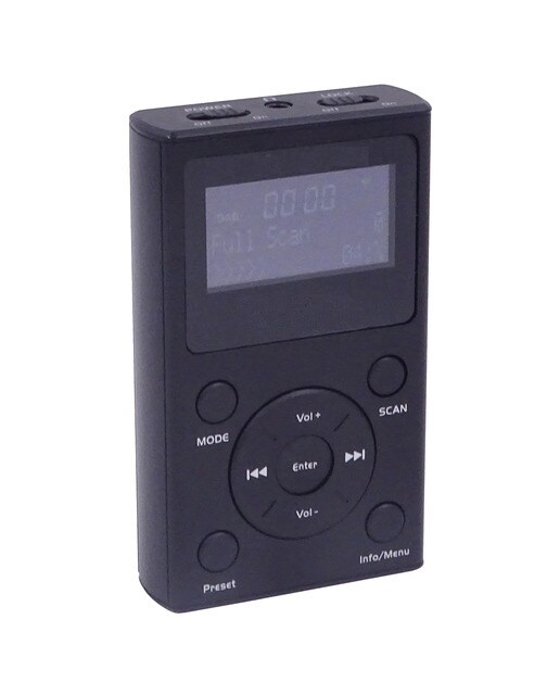 Radio de bolsillo Inves DAB-186, DAB+, FM, - Negro Negro-2