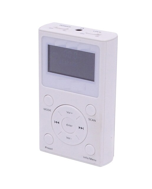 Radio de bolsillo Inves DAB-186, DAB+, FM, blanco Blanco-3