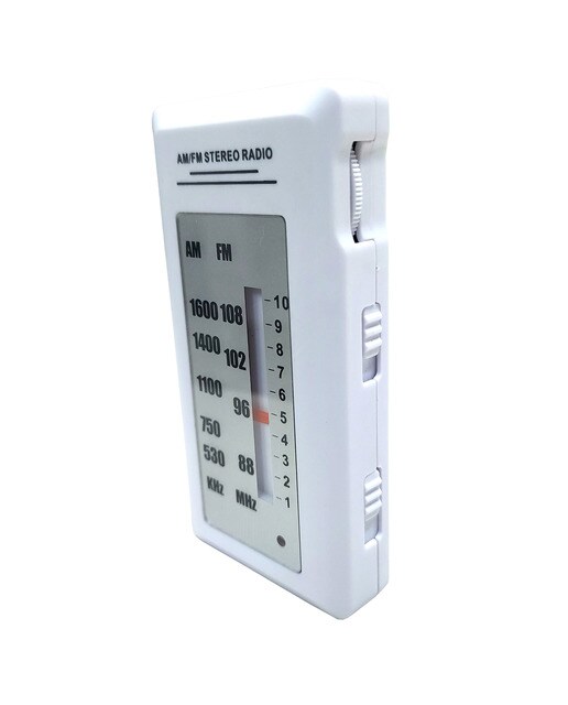 Radio de bolsillo Inves KW-AS-021, AM/FM, blanco Blanco-3
