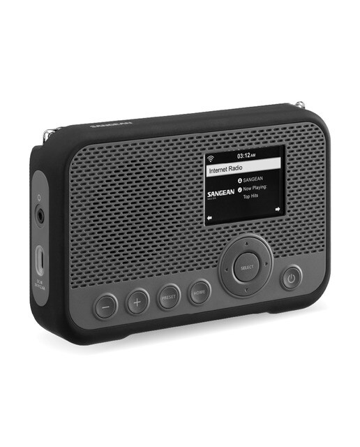 Radio digital portátil por Internet Sangean WFR-39, DAB+, FM-RDS, Spotify Connect, gris/negro Negro / Gris-2