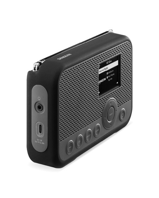 Radio digital portátil por Internet Sangean WFR-39, DAB+, FM-RDS, Spotify Connect, gris/negro Negro / Gris-4