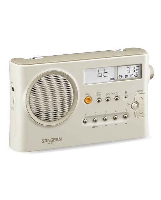 Radio portátil Sangean PR-D4BT, AM/FM y Bluetooth Crema-2