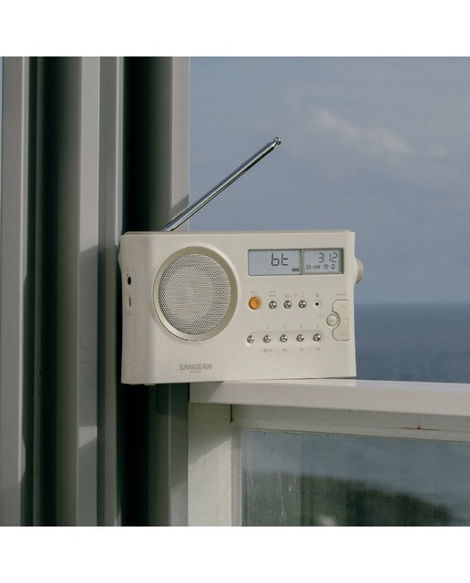 Radio portátil Sangean PR-D4BT, AM/FM y Bluetooth Crema-5