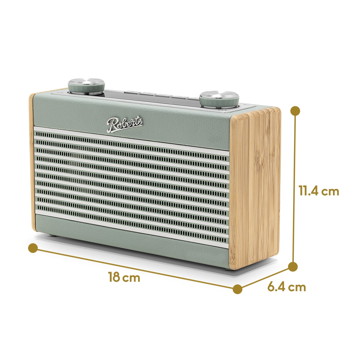 Radio portátil Roberts Rambler Uno, Bluetooth, DAB+/DAB y FM Azul pastel-2