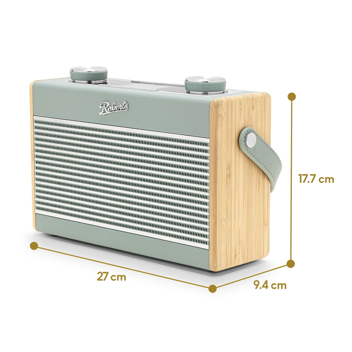 Radio portátil Roberts Rambler Max, FM, DAB+, Internet Azul pastel-2