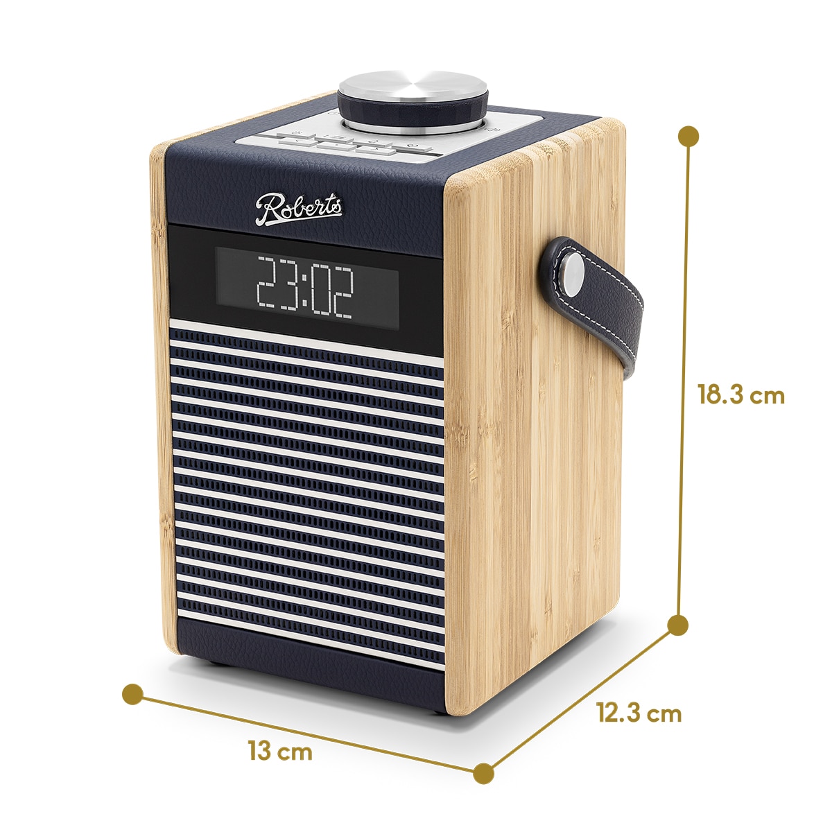 Radio portátil Roberts Rambler Midi, FM, DAB+, Bluetooth Azul marino-2