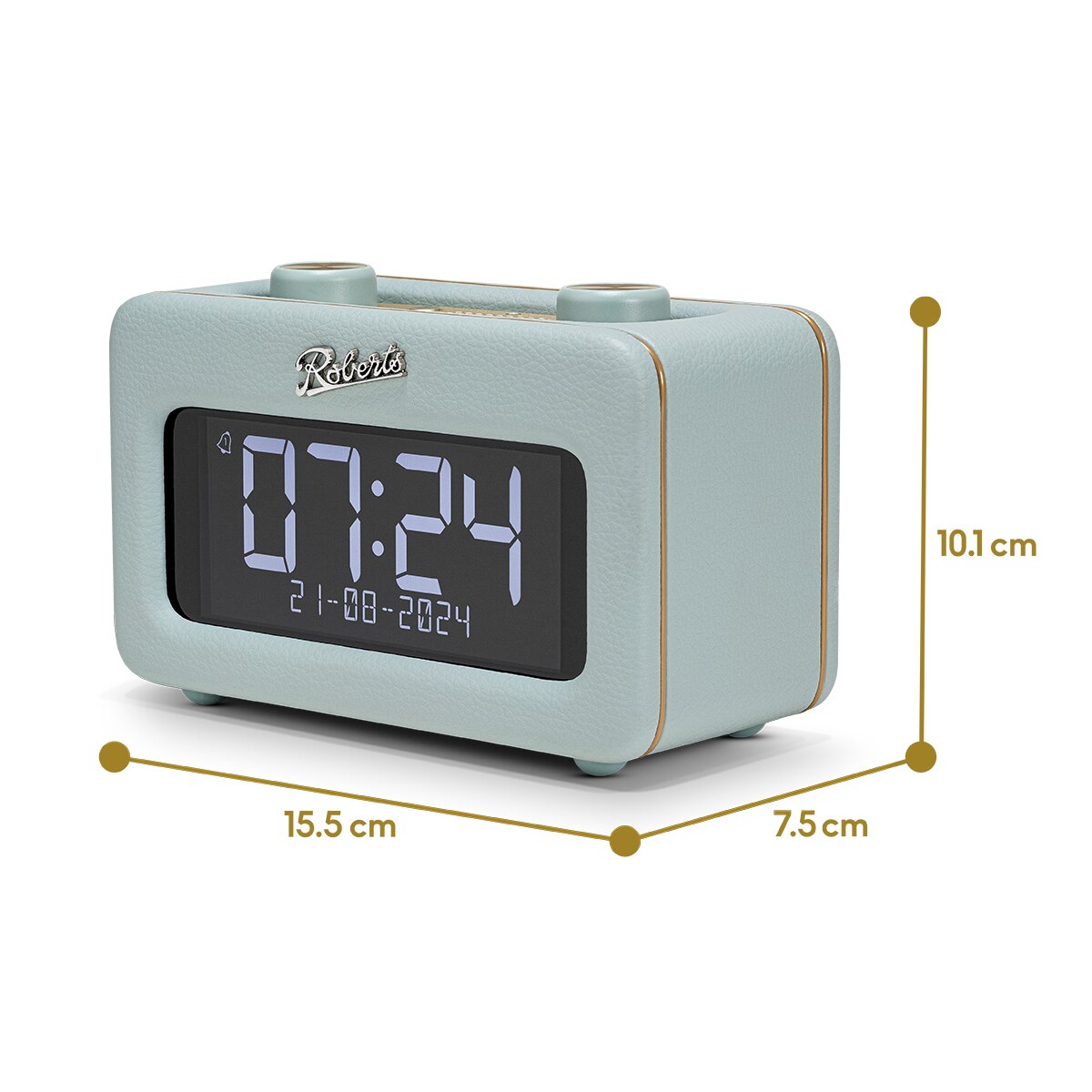 Radio despertador Roberts Revival Rest, FM, DAB+, Bluetooth - Azul pastel Azul pastel-2