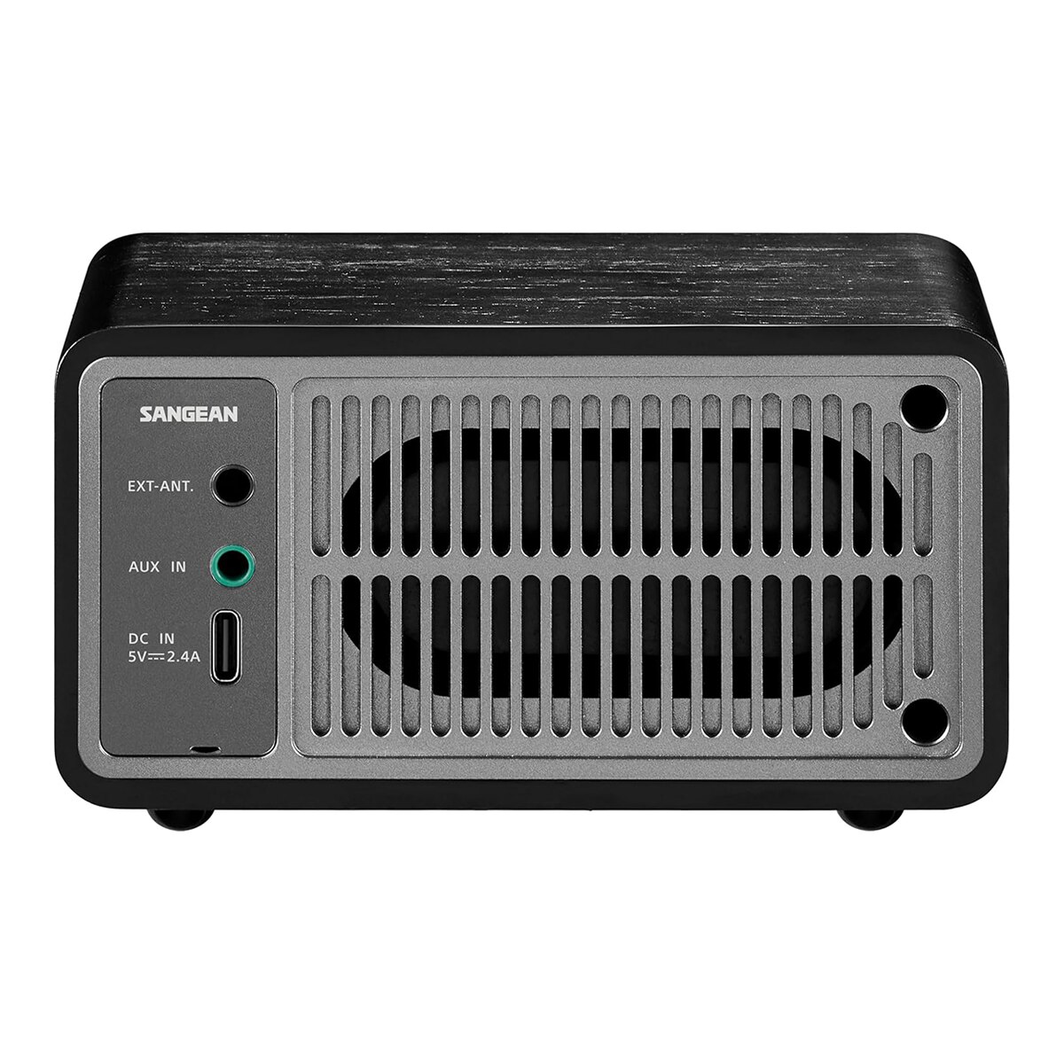 Radio Sangean WR-7 Plus con mueble de madera, FM / Bluetooth / AUX - Roble Negro Roble Negro-3
