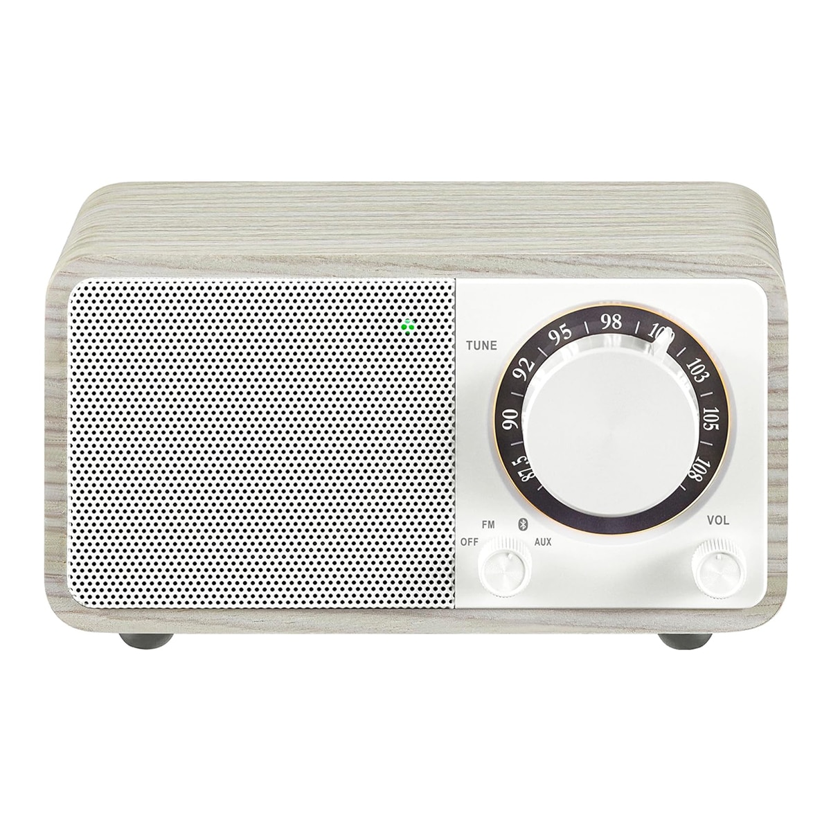 Sangean - Radio Sangean WR-7 Plus con mueble de madera, FM - Bluetooth - AUX.