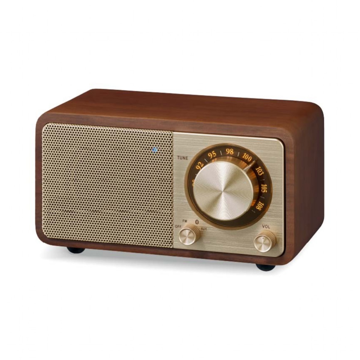 Radio Sangean WR-7 Plus con mueble de madera, FM / Bluetooth / AUX - Nogal Nogal-2