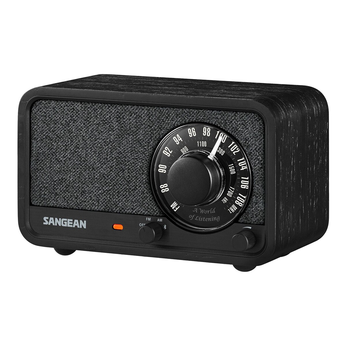 Radio analógica Sangean WR-8 con AM / FM / Bluetooth - Roble Negro Roble Negro-2