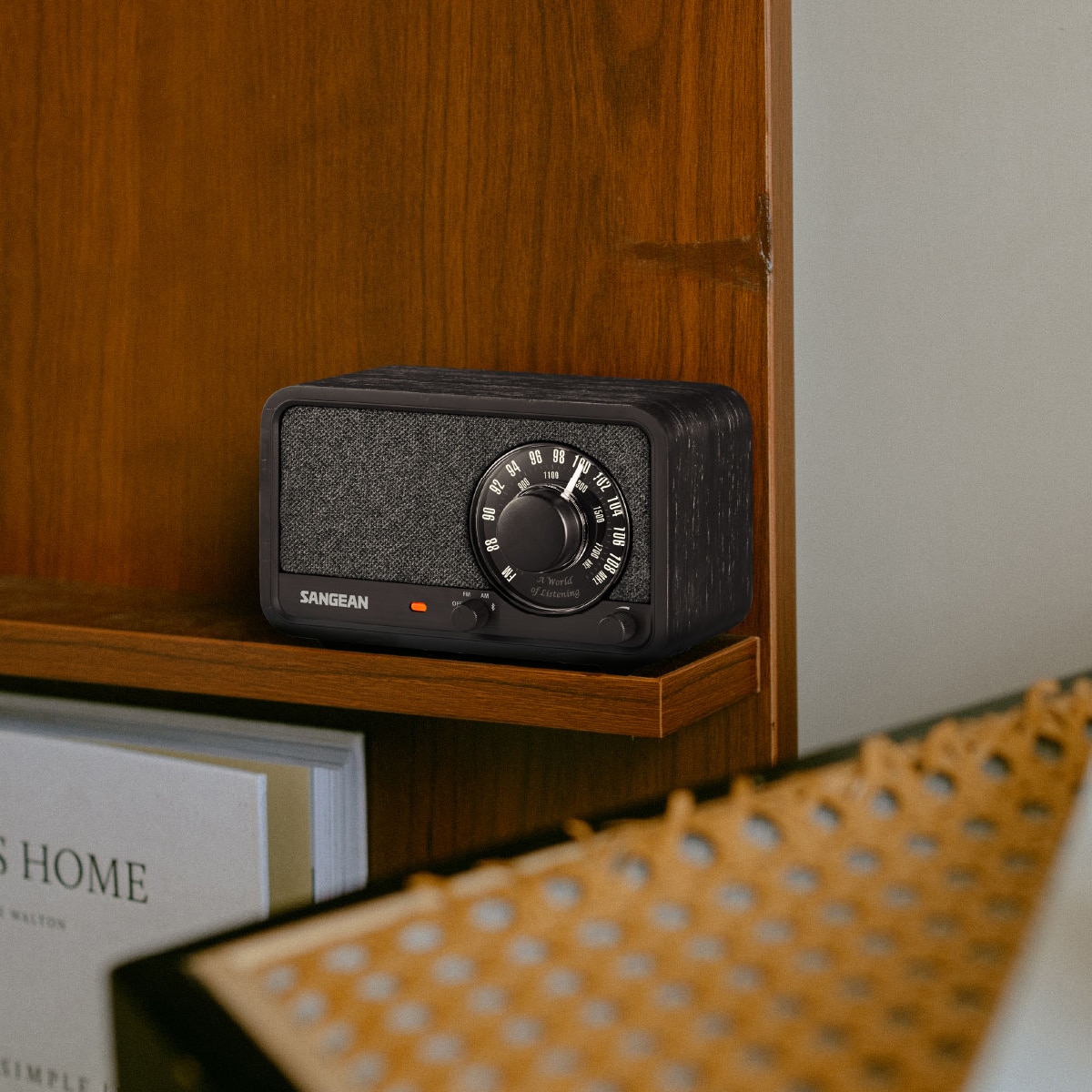 Radio analógica Sangean WR-8 con AM / FM / Bluetooth - Roble Negro Roble Negro-3