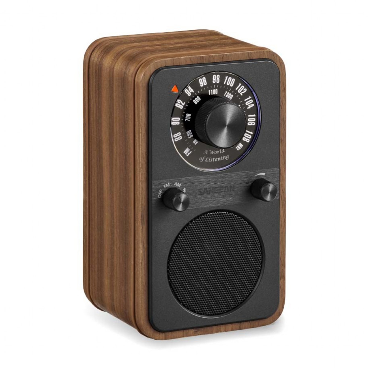 Radio analógica Sangean WR-9 con AM / FM / Bluetooth - Nogal Nogal-2