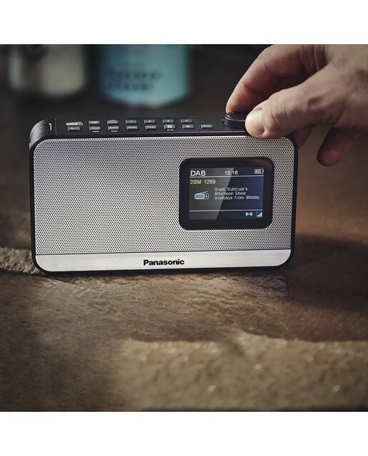 Radio portátil Panasonic RF-D15EG-K, FM/DAB+, Bluetooth - Plata Plata-5