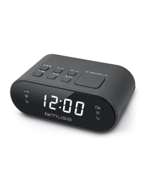 Radio reloj Muse M-10 CR despertador Negro-1