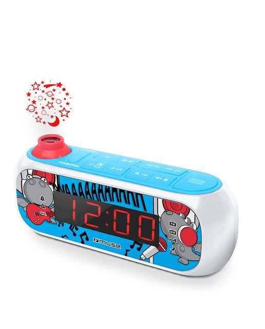 Imagen 0 de Radio reloj Muse M167KDB con proyector para niños