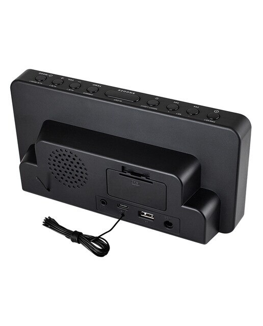 Radio reloj despertador Inves CR600C Negro Negro-5
