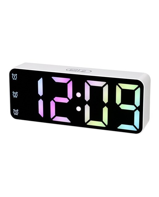 Inves - Reloj despertador Inves HX-2123 Colorful Blanco.