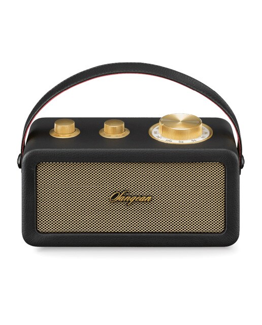 Radio portátil Sangean SRA101BG FM, Bluetooth Negro / Dorado-1