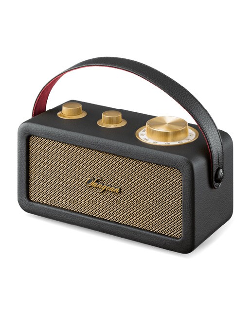 Radio portátil Sangean SRA101BG FM, Bluetooth Negro / Dorado-2