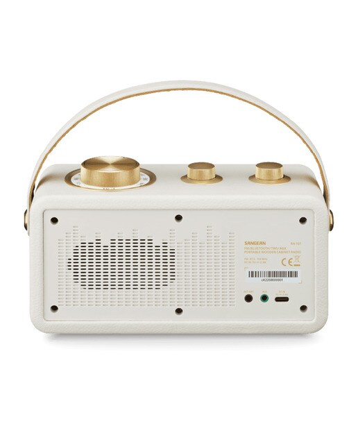 Imagen 3 de Radio portátil Sangean SRA101IG FM, Bluetooth - Marfil Marfil